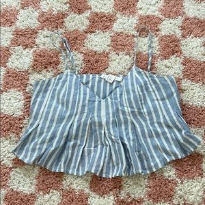 Pleated Strappy Top